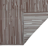 Tapis d'extérieur marron 80x250 cm PP