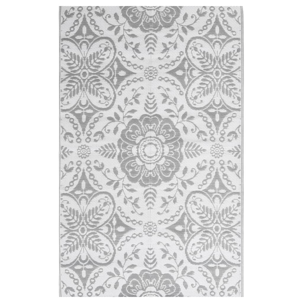 Tapis d'extérieur Gris clair 140x200 cm PP