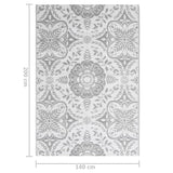 Tapis d'extérieur Gris clair 140x200 cm PP