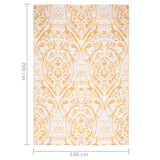 Tapis d'extérieur Jaune 140x200 cm PP