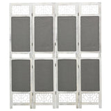 4-panel partition wall Grey 140x165 cm Fabric