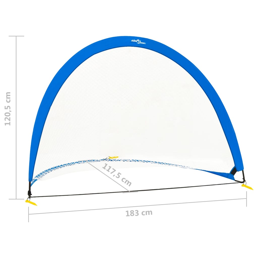 Fußballtore für Kinder mit Tasche 2 Stück 183x117,5x120,5 cm