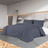 Anthracite Duvet Cover Set 200x200 cm Microfiber