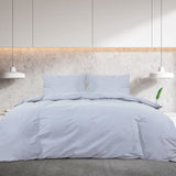 Grey Duvet Cover Set 200x200 cm Lightweight Microfiber