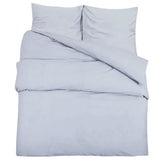 Ensemble de housse de couette Gris 260x220 cm Microfibre légère