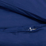 Navy Blue Duvet Cover Set 140x200 cm Microfiber