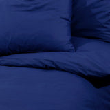 Navy Blue Duvet Cover Set 220x240 cm Microfiber