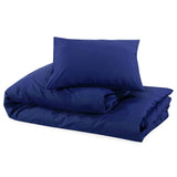 Ensemble de housse de couette Bleu marine 260x240 cm Microfibre