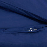 Navy Blue Duvet Cover Set 200x200 cm Microfiber