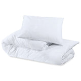 Ensemble de housse de couette Blanc 240x220 cm Microfibre