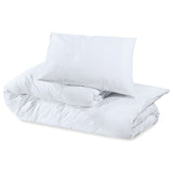 Ensemble de housse de couette Blanc 200x200 cm Microfibre