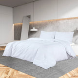 Ensemble de housse de couette Blanc 220x240 cm Microfibre