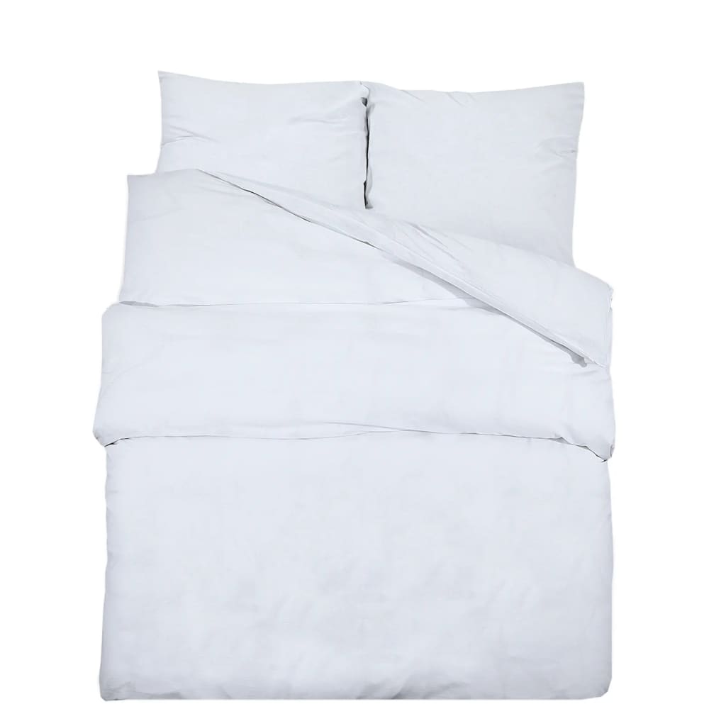 White Duvet Cover Set 135x200 cm Microfiber