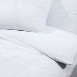 White Duvet Cover Set 155x220 cm Microfiber