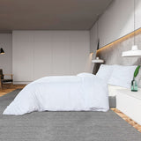 White Duvet Cover Set 200x220 cm Microfiber