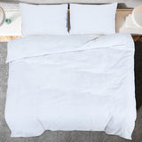 White Duvet Cover Set 200x200 cm Microfiber