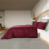 Bordeaux Duvet Cover Set 240x220 cm Microfiber