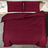 Bordeaux Duvet Cover Set 240x220 cm Microfiber