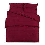 Bordeaux Duvet Cover Set 200x200 cm Microfiber