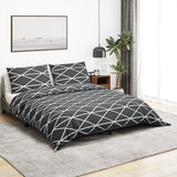 Grey Duvet Cover Set 240x220 cm Cotton