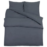 Ensemble de housse de couette Anthracite 220x240 cm Coton