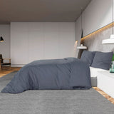 Ensemble de housse de couette Anthracite 260x240 cm Coton