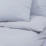 Grey Duvet Cover Set 200x200 cm Cotton