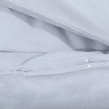 Grey Duvet Cover Set 200x200 cm Cotton