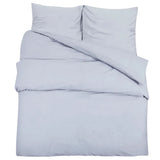 Ensemble de housse de couette Gris 240x220 cm Coton