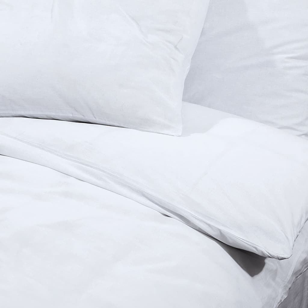 Duvet cover set White 140x200 cm Cotton