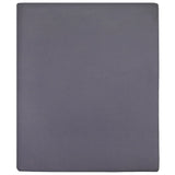 Draps-housses Jersey 2 pcs Anthracite 140x200 cm Coton