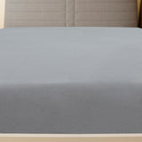 Draps-housses Jersey 2 pcs Gris 140x200 cm Coton