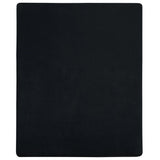 Draps-housses Jersey 2 pcs Noir 100x200 cm Coton