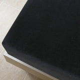 Draps-housses Jersey 2 pcs Noir 140x200 cm Coton