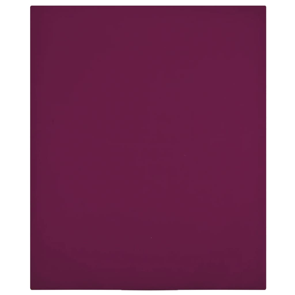 Drap-housse Jersey Bordeaux 90x200 cm Coton