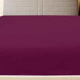 Drap-housse Jersey Bordeaux 90x200 cm Coton