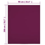 Drap-housse Jersey Bordeaux 90x200 cm Coton