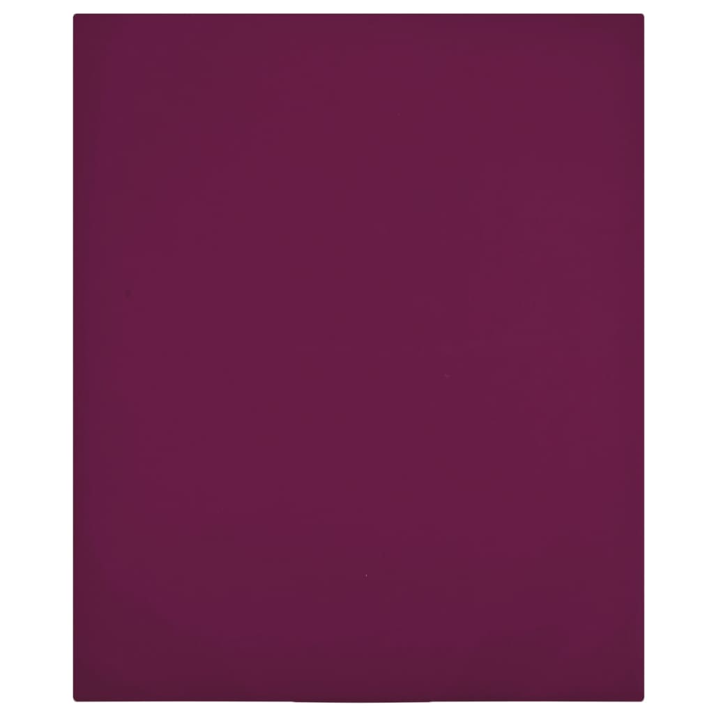 Draps-housses Jersey 2 pcs Bordeaux 90x200 cm Coton