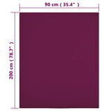 Draps-housses Jersey 2 pcs Bordeaux 90x200 cm Coton