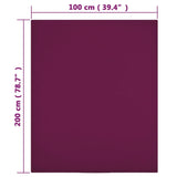 Draps-housses Jersey 2 pcs Bordeaux 100x200 cm Coton