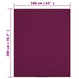 Drap-housse Jersey Bordeaux 160x200 cm Coton