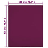 Drap-housse Jersey Bordeaux 180x200 cm Coton