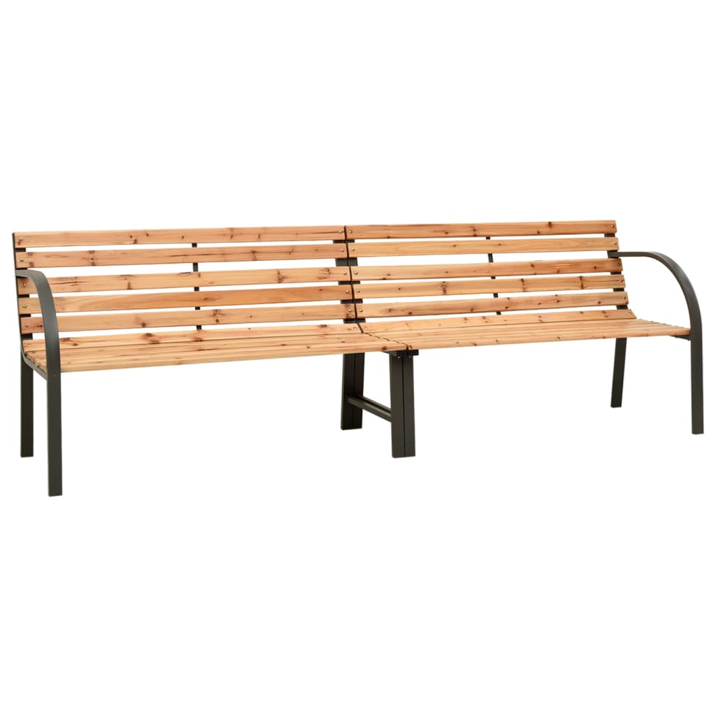 Banc double de jardin 241 cm Bois de pin chinois