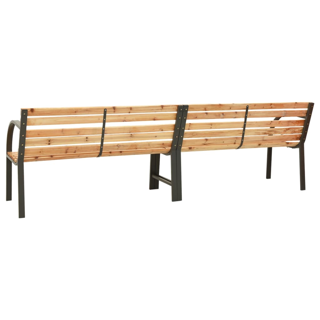 Banc double de jardin 241 cm Bois de pin chinois