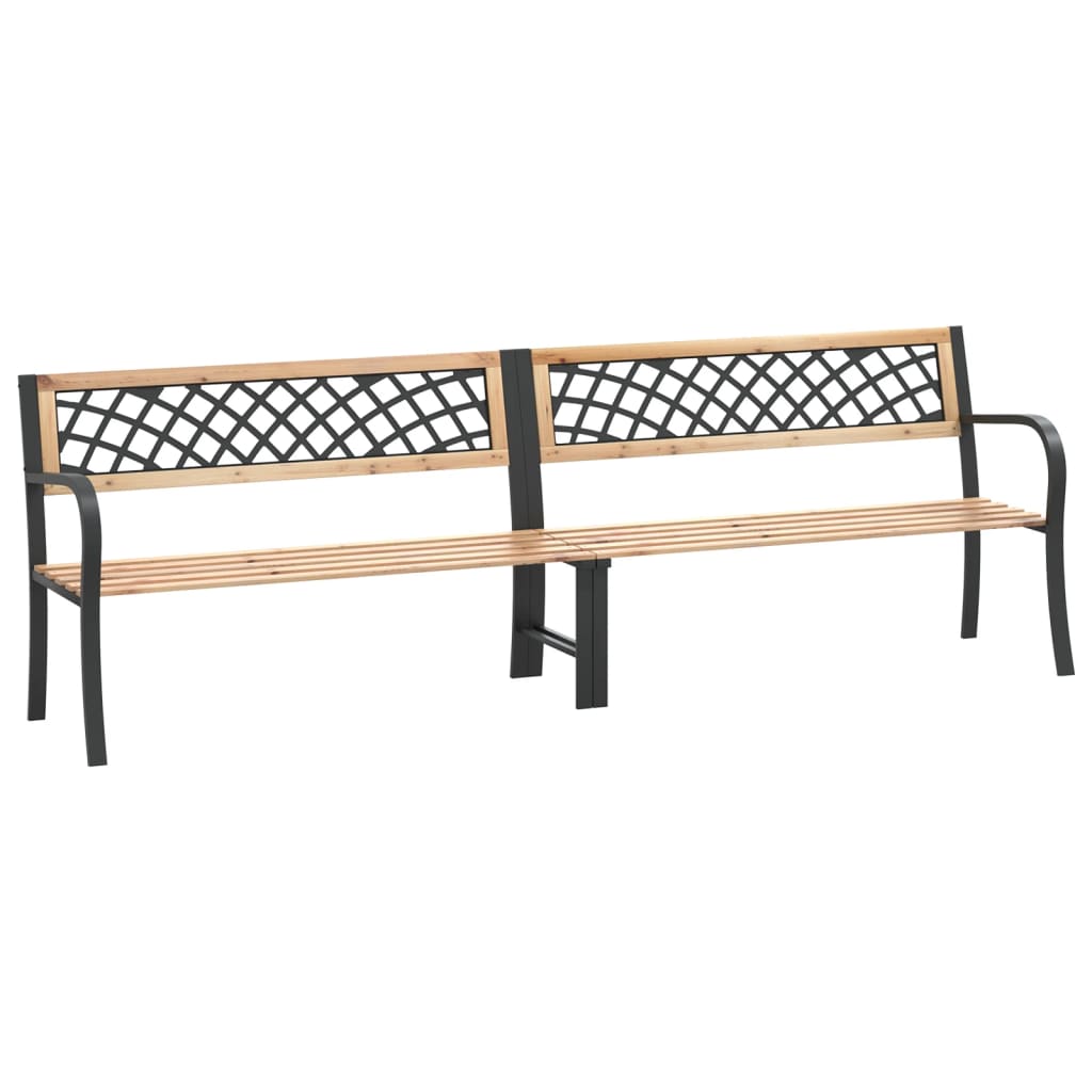 Banc double de jardin 238 cm bois de pin chinois