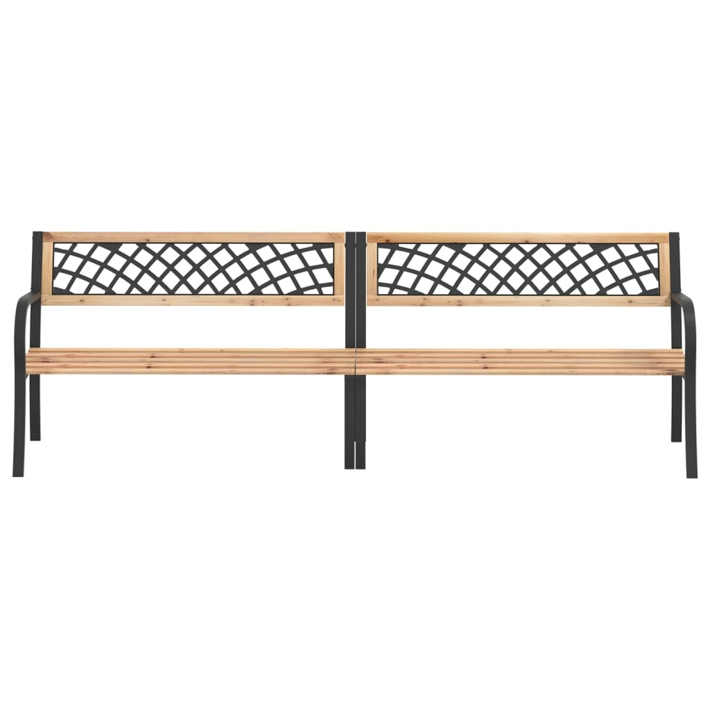 Banc double de jardin 238 cm bois de pin chinois