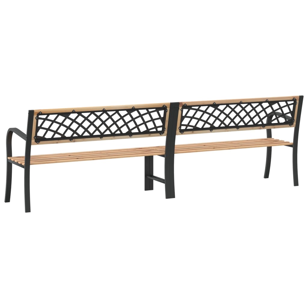 Banc double de jardin 238 cm bois de pin chinois