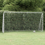 Football goal with net White 366x122x182 cm Steel