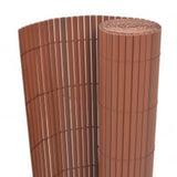 Double-sided garden fence 110x500 cm Brown