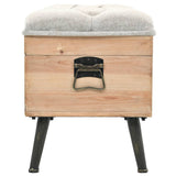 Banc de rangement 110 cm Bois de sapin massif